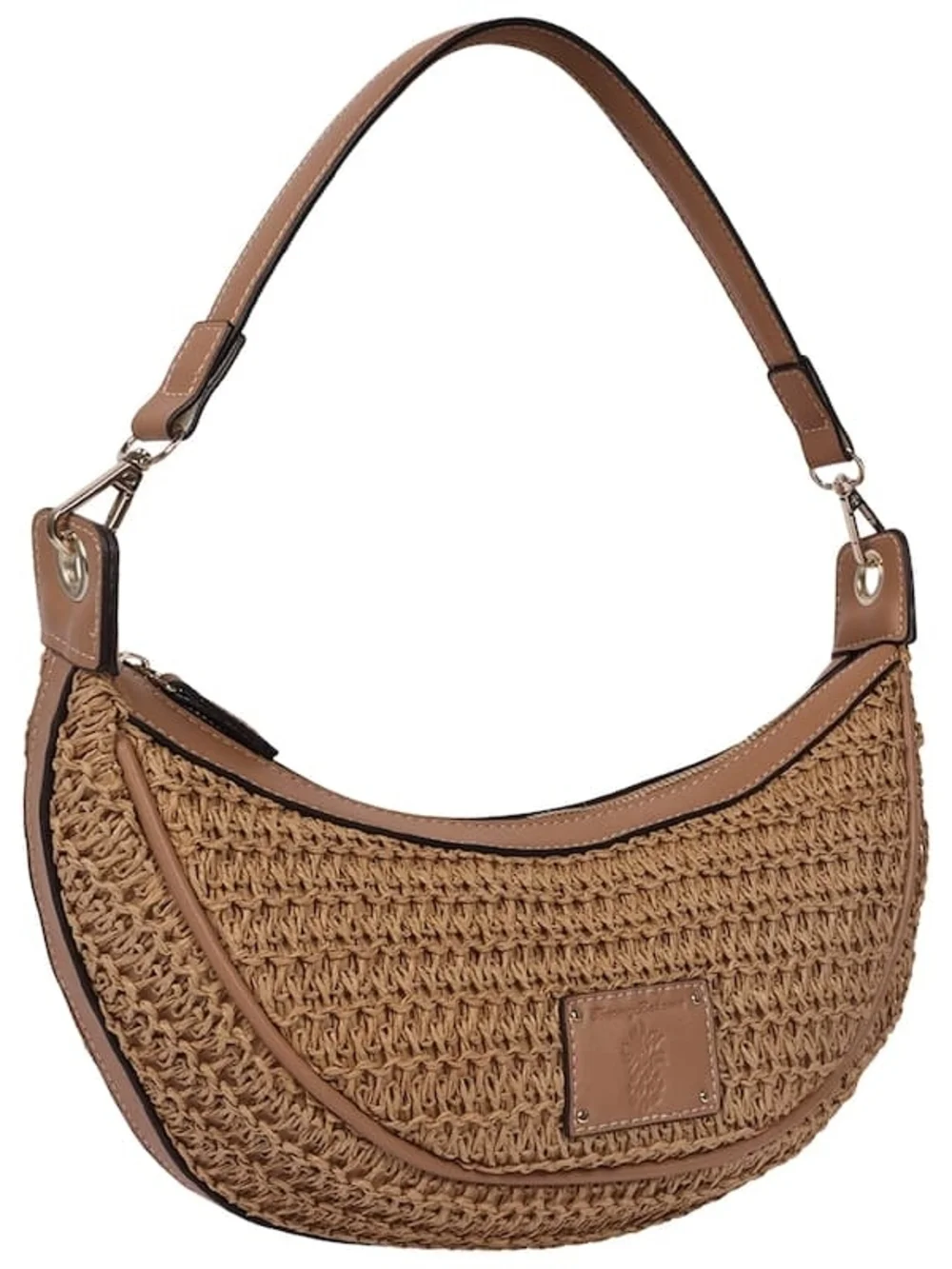 Tommy Bahama Woven Crescent Hobo Shoulder Handbag